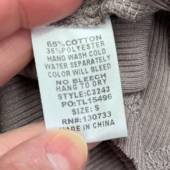 Umgee Taupe Cowl Neck Sleeveless A-Line Swing Dress - Size Small - Picture 10 of 10